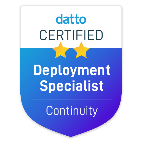 Elías Sánchez is a Datto Certified Deployment Specialist in Continuity
